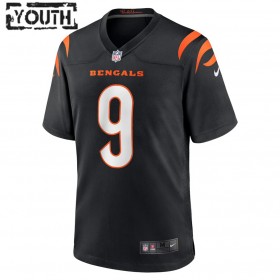 Maillot Cincinnati Bengals Joe Burrow 9 Nike Noir 2021 NFL Draft - Enfant